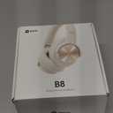 Picun B8 Bluetooth Headphones, 120H Playtime Headphone Wireless Bluetooth with 3 EQ Modes, Low Latency, Hands-Free Calls, Over Ear Headphones for Travel Home Office Cellphone PC Khaki White