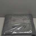 Storage Ottoman. Foot Rest Stool with Thicker Foam Padded Seat. Linen Footstool Storage Bench, 350 lbs Folding Bench Small Ottoman for Living Room, Bedroom, Coffee Table. 17x13x13in, Dark Gray