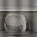 2.4 Gallon Kitchen Compost Bin for Counter Top or Under Sink, Hanging Small Kitchen Trash Can with Lid, Wall Mounted Waste Basket Bin Garbage Can for Bathroom (White)