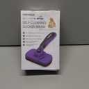 Swihauk Self Cleaning Slicker Brush for Dogs & Cats, Skin Friendly Pet Grooming for Shedding, Deshedding, and Hair Removal - Puppy Brush for Long Haired Pets, Pet Supplies, Purple