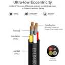 16 Gauge 4 Conductor Electrical Wire 25FT, UL 2464 16 AWG 4 Wire Cable Tinned Copper PVC Stranded 16/4 Core Wire for LED Lighting, Outdoor Low Voltage Extension Cable, Automotive etc.