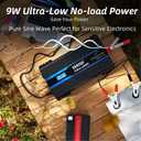 Erayak 2000W Pure Sine Wave Power Inverter 12V DC to 110V 120V AC Converter for Home, RV, Truck, Off-Grid Solar with 18W USB-C, Fast Charger, LCD Monitor, 6m Remote Controller