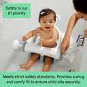 Ingenuity My Bath Seat for Sit-Up Baby Bathing, Sure & Secure Suction Cups, ASTM Safety Tested & Approved, Backrest for Assisted Sitting, Easy Setup & Storage, Aqua