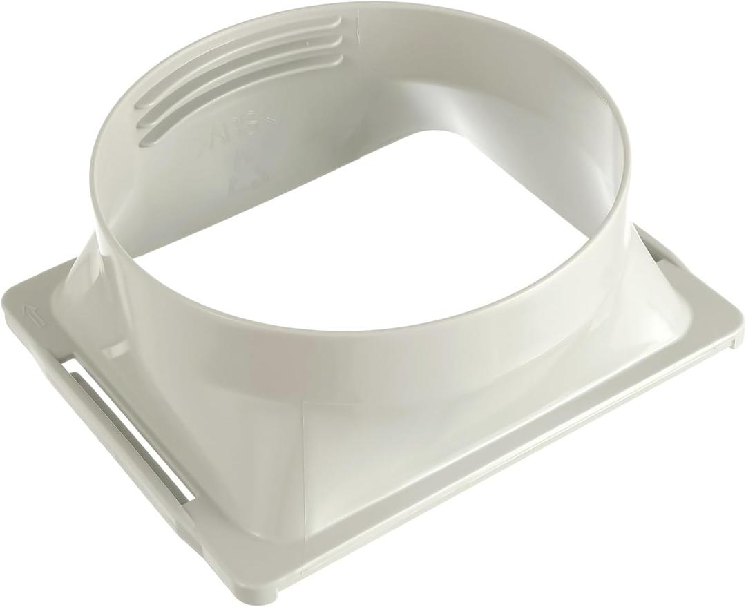 HAUREW Portable Air Conditioner Square Exhaust Hose Coupler 5.9 Inch Square to Round Window Adapter AC Unit Tube Connector Mobile Air Conditioning Accessories for Portable Conditioners(Square)