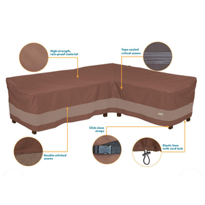 Duck Covers Ultimate Waterproof Patio Right-Facing Sectional Lounge Set Cover, 104 Inch