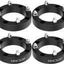 HHCSOP 4x156 Wheel Spacers 1.5 inch, 4PCS ATV Wheel Adapters with M12x1.5 Studs & 131mm Bore for Polaris Ranger RZR 900 XP 1000 Polaris RZR