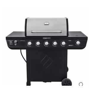 Even Embers 5-Burner Gas Griddle - Black