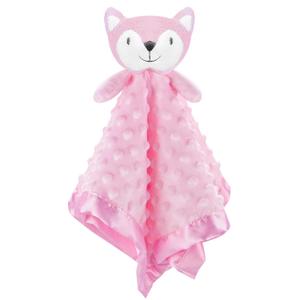 Pro Goleem Loveys for Babies - Soft Security Blanket Baby Snuggle Toy Newborn Stuffed Animals Baby Gifts for Girls, Pink Fox 16 Inch
