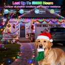 1500LED Christmas Lights Outdoor Use, 470ft 12 Modes Multicolor LED String Lights with Timer Dimmable, Waterproof Christmas Lights for Tree Wedding Xmas Patio Balcony Garden Decor Multicolor