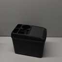 Multifunctional Car Trash Can with Mini Cup Holder, Spacious Backseat Floor Organizer Leak-Proof Vehicle Trash Can Bin Waste Container with Lip, Car Storage Box Suitable for Cars, Truck, SUV (Black)