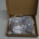 Caster Wheels Heavy Duty 2 Inch Stem Caster 800Lbs, Threaded Stem Casters 1/2"-13 x 1(Stem Diameter 1/2", Stem Length 1"), Safety Locking Caster Set of 4, Industrial Castor Wheels for Cart,Furniture