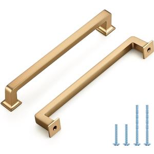 HOME EDIT 20 Pack 6-1/4 Inch Champagne Bronze Cabinet Handles Solid Zinc Alloy Pulls for Kitchen Cupboard & Drawer Hardware