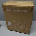 Baby Bath Seat for Babies 6 Months & Up - Bathtub Seats for Babies Sitting Up with Rinse Cup, Non-Slip, Comfortable, Infant Bath Essentials Gray (GREY)