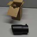 2.5 inch Inlet Exhaust Tip, 3" Outlet 6" Overall Length Stainless Steel Exhaust Tail Pipe, Bolt-On, Polished Tailpipe, Black (Fit for Tailpipe Outlet is 2.5", must OD not the ID)