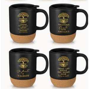 Jingmore 5 Pcs Christian Coffee Mugs Set Pastor Appreciation Day Gifts Religious Bible Verse Ceramic Cups Regalos Cristianos En Español for Church(Tree, Spanish Quote)
