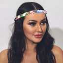 ACEDRE Light Up Rhinestone Headbands Led Glowing Hair Band Crystal Forehead Head Chain Sparkly Rave Party Costume Hair Accessories for Women(Multicolor)