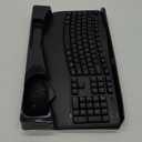 Wireless Keyboard and Mouse Combo, 2.4G Full Size Wave Keys Ergonomic Keyboard with Wrist Rest and 3-Level DPI Adjustable Wireless Ergonomic Mouse for Windows, Mac OS Desktop/Laptop/PC(Black)