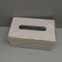 Tissue Box Cover, PU Leather Tissue Box Holder, Rectangular Tissue Box Covers for Kleenex, Napkin, Rectangle Tissue Holder for Bathroom Home Office 9.84"X5.23"X3.77" Beige