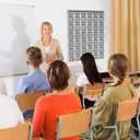 Panelee 6 Pcs 36 Numbered Clear Pocket Chart for Classroom Cell Phones and Calculator Holder Closet Hanging Organizer with Pockets for Wall Door School Teacher Office Storage Organization Supplies