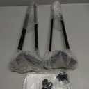 Genius Iron Hairpin Table Legs 16 inch, 3/8" Solid Metal Steel Firm Welding Home DIY for Coffee Table, Bench, Chair with Rubber Floor Protectors, Black, 4 PCS