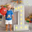 3FT Marquee Light Up Number,Marquee Numbers 3 Feet Tall, Large Led Sign for Baby Shower,Party,Birthday Decorations,Graduation,Prom(Number 0)
