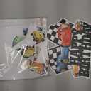 25 Pcs Cake Topper and Cupcake Toppers Set Birthday Party Supplies for Cars Themed Birthday Decorations