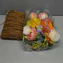 Spring Wreaths for Front Door 24 Inch Vibrant Spring Summer Wreath with Peonies,Roses,Marigolds,Blueberries & Realistic Fruit Accents (Peach, Lemon)- Ideal for Porch,Entryway,Wall,Window
