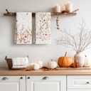 Artoid Mode Flowers Wildflower Fall Kitchen Towels Dish Towels, 18x26 Inch Quick Dry Microfiber Cloth Hand Towels for Kitchen Drying Set of 2 (Beige)