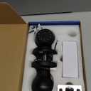 eLinkSmart Smart Keypad Door Knob Fingerprint Door Lock Keyless Entry Ball Door Lock for Bedroom Office Apartment with Real Buttons Support Tuya App (Black)