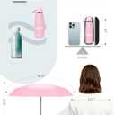 Seniny Mini Portable Travel Umbrella with Case - Compact Umbrellas for Rain & Sun UV Protection for Backpack Pocket, Lightweight Folding Small Umbrella, Tiny Purse Size UV Blocker for Kids Women Girls