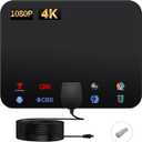 TV Antenna, Indoor Digital TV Antenna Supports 4K1080 AZ