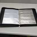 Coin Collection Book Holder Organizer - 410 Pockets Coins Collection Supplies Album for Collector 36 Sleeves Money Storage Case Fireproof Coin Currency Collection Bill Pennies Cash Black