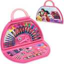 Disney Stitch Colored Pencils Art Supplies for Kids Girls Boys Crayons Markers Watercolor Paints Drawing Kit Travel Art Set Gifts for Kids (Pink Princess Set)