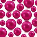300Pieces Floating NO Hole Pearls for Vases,Makeup Beads,Highlight Faux Wine Red Pearls Beads for Centerpiece Table Home Events Albu