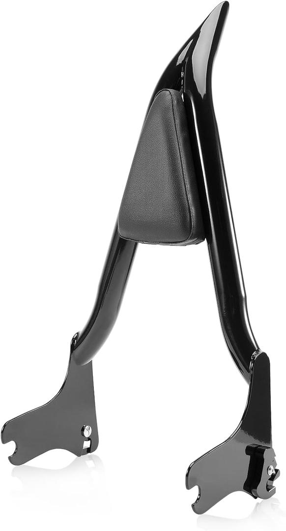 Tall Sissy Bar For Harley Touring Models 25" Detachable Rear Passenger Backrest Quick Release Compatible With Road King Road Glide Street Glide Electra Glide Road King 1997-2008
