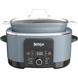 Ninja MC1001 Foodi PossibleCooker PRO 8.5 Quart Multi-Cooker, with 8-in-1 Slow Cooker, Pressure Cooker, Dutch Oven & More, Glass Lid & Integrated Spoon, Nonstick, Oven Safe Pot to 500F, Sea Salt Grey 