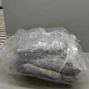 Basic Beyond Chair Cushions for Dining Chairs 6 Pack, Chair Cushion with Ties and Non Slip Backing, 15.5 x 15.5 inches Tufted Chair Pads for Dining Chairs, Dark Grey