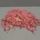 eNilecor Pink Wig, Short Colorful Synthetic Curly Pastel Wigs with Air Bangs for Women (14" Pink)
