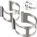 Exhaust Tacking Band Clamp-On Set, 2.5-Inch and 3-Inch Dual-Size Welding Clamps, Universal Clamps for Welding Fabrication and Exhaust Pipe Repair