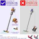 Soft Roller Brush Bar Compatible with Dyson V15 Detect Handheld Vacuum Cleaner, Parts No.971634-01, with 2 Pack V15 HEPA Filters