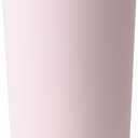 REDUCE Halo 24 oz Stainless Steel Vacuum Insulated Tumbler - Spill Proof Travel Mug with Flip Handle Lid - Keeps Drinks Cold for 32 Hrs - Dishwasher Safe - Cupholder Friendly - Pink Quartz
