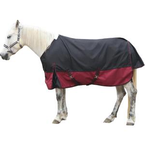 1200D Ripstop Waterproof Breathable Horse Blanket (0g No Fill), Lightweight Turnout Rain Sheet, Keeps Dry in Mud & Wet Weather Blackwine 69"
