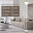 Floor Lamps for Living Room, 71'' Torchiere Floor Lamps with Remote, 2700K-6500K Colors Temperature & Brightness Adjustable, 10W/1200LM White Dimmable Floor Lamp,Tall Standing Lamp for Bedroom/Office