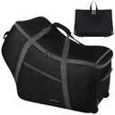 Car Seat Travel Bag with Wheels Fits All Nuna Pipa car seat and Base, Chicco Keyfit 35 and Anti-rebound Bar Base, Doona travel bag, Padded Infant Gate Check Bag with side pocket, Bumper Feet (23.8 inch)