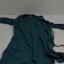 U2SKIIN Womens Robes, 100% Cotton Lightweight Robes 3/4 Sleeves Kimono Knit Soft Loungewear Short Bathrobe (Small, Teal Blue-cotton)
