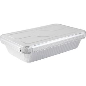 Waytiffer Aluminum Full Size Deep Foil Pans with Lids, Large Disposable Roasting & Baking Pan, 21"x13" (10 Pack) Extra Heavy Duty Chafing Trays for Hotels, Restaurants, Heating, Buffets & Bakeware