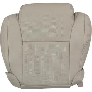Pripirlod Perforated Leather Driver Side Bottom Seat Cover Tan Fit for Toyota Tundra Sequoia 2007 2008 2009 2010 2011 2012 2013