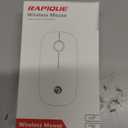 RAPIQUE Bluetooth Wireless Mouse - (BT5.1+USB) Slim Dual Mode Computer Mice with Quiet Click, Low Power, and 1600 DPI, Portable Mouse for MacBook, Laptop, iPad Pro/ Air, Surface Pro (Black)