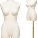 Female Dress Form Mannequin Torso with Adjustable Stand for Sewing | Fashion Half Body Mannequin for Clothing Display, Boutique, Retail Store, Tailoring & Wedding Dress, Maniqui Para Ropa