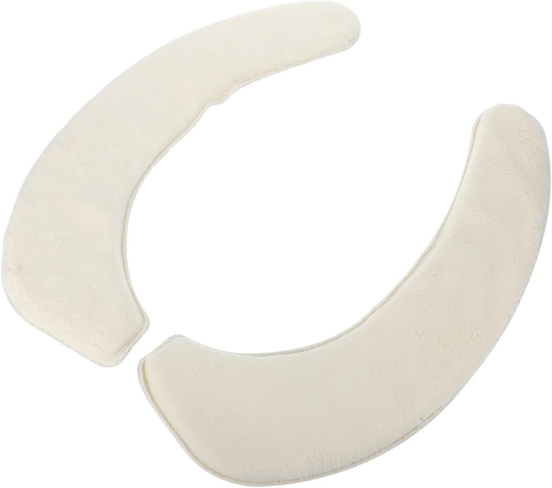 1Pair Warm Toilet Seat Cushion Pads Adhesive Cover for Bathroom Travel Durable Portable Design Quick Installation Year Comfort for Home Use